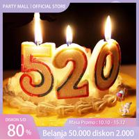 Gambar Lilin Angka Ulang Tahun Gliter Rainbow rainbow Murah - angka 8 dari Party Mall undefined 1 Tokopedia