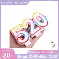 Gambar Lilin Angka Ulang Tahun Gliter Rainbow rainbow Murah - angka 8 dari Party Mall undefined 3 Tokopedia