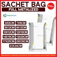 Gambar PLASTIK SACHET SASET ALUMUNIUM FOIL KEMASAN KOPI / SNACK DELKOCHOICE - 7CM X 9CM, FULL ALU BLACK dari kilat packing undefined 5 Tokopedia
