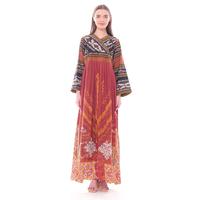 Gambar gamis batik kombinasi terbaru lengan panjang modern kombinasi - Kuning dari Baarik Batik undefined 3 Tokopedia