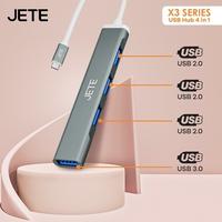 Gambar USB Hub Type C 4in1 JETE X3 Conveter - Konverter USB Hub dari SUKA DISKON 99 undefined 3 Tokopedia