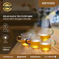 Gambar Gelas kaca teh kopi mini tea coffee glass handle 130ml - Biru dari Northsider Coffee Shop undefined 1 Tokopedia