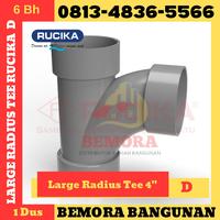 Gambar Large Radius Tee Rucika 4" d / Tee Way 4" d (Harga Grosir 1 Dus) dari Bemora Bangunan undefined 1 Tokopedia