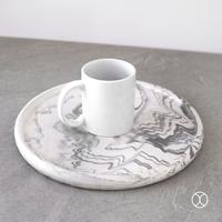 Gambar CONCREATE Tray Terra 30cm / Tatakan / Nampan Bulat - Hitam dari Concreate living undefined 2 Tokopedia