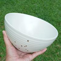 Gambar B | Artisan Ceramic | Cream Doff Spot Bowl D:18 cm dari Artisan Ceramic undefined 1 Tokopedia