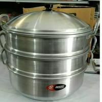 Gambar Langseng Jawa Panci kukusan Klakat Dandang 3 Susun Aluminium 33 36 40 - 33 CM dari CEMERLANG DJAYA undefined 2 Tokopedia