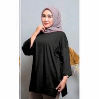 Gambar KAOS OVERSIZE WANITA ATASAN POLOS JUMBO XXL - mustard dari Anjariss undefined 5 Tokopedia