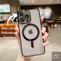 Gambar Case iPhone 13 Pro Max Pelindung Camera Magsafe Transparan Casing HP - Black, iPhone 13 dari Toko Pase undefined 1 Tokopedia