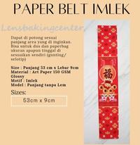 Gambar Paperbelt/Paper belt Sticker/Stiker/Sabuk Dus Imlek/Sincia Kertas dari Len's Baking Center undefined 2 Tokopedia