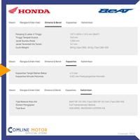 Gambar COMLINE-Sepeda Motor Honda BEAT CBS ISS Deluxe 2023 - Deluxe SILVER, KTP=JKT/TGR dari ComLine Motor undefined 4 Tokopedia
