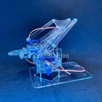Gambar Kit Arm Robot 4DOF Lengan Gripper RC+Servo Arduino SG90 Akrilik - Z3D - Kit, bening dari Zero 3D Printer undefined 4 Tokopedia
