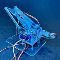 Gambar Kit Arm Robot 4DOF Lengan Gripper RC+Servo Arduino SG90 Akrilik - Z3D - Kit, bening dari Zero 3D Printer undefined 3 Tokopedia