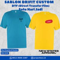 Gambar Sablon Kaos DriFit Custom NSA 2700 Satuan Lusinan - Tambah Logo dari Project Tees undefined 1 Tokopedia