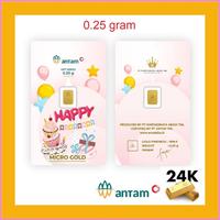 Gambar Emas Logam Mulia Antam 0 25 Gram Hartadinata Kecil Murni 24K Gold Birt dari kartikatunggal undefined 2 Tokopedia