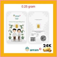 Gambar Emas Logam Mulia Antam 0 25 Gram Hartadinata Kecil Murni 24K Gold Birt dari kartikatunggal undefined 3 Tokopedia