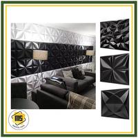 Gambar Wall Panel 3D PVC Hitam Ukuran 50 x 50 cm - Quatro dari maretta store undefined 1 Tokopedia