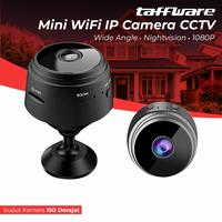 Gambar TaffWare Mini Wifi IP Camera CCTV Wide Angle Nightvision 1080P Black dari mix medan undefined 1 Tokopedia