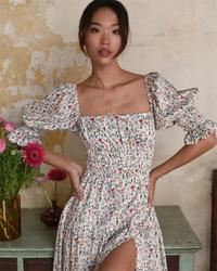Gambar korean summer dress pantai wanita vintage flower dress beachwear bali dari SEXY8 Official Store Jakarta undefined 2 Tokopedia