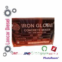 Gambar Molen Cor Semen 50 kg iron globe (belum termasuk mesin penggerak) dari Lancar Diesel undefined 4 Tokopedia