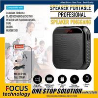 Gambar SPEAKER TOUR GUIDE LEADER WAIST BAND SPEAKER - HITAM - 1 Mic dari Focus Technology undefined 1 Tokopedia