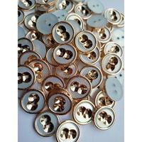 Gambar kancing baju motif mata emas list gold diameter 11 mm isi 100 pcs - 21 MM dari Thai Hin Store undefined 4 Tokopedia