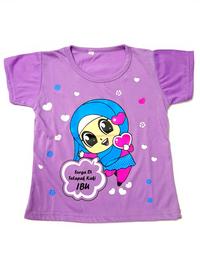 Gambar Pakaian Anak perempuan muslim 6 buln- 8 tahun oblong atasan surga kaos - Pink, 6-8 thun-(no.6) dari LINGLANG FASHION undefined 4 Tokopedia