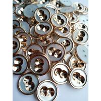 Gambar kancing baju motif mata emas list gold diameter 11 mm isi 100 pcs - 21 MM dari Thai Hin Store undefined 3 Tokopedia