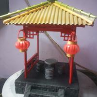 Gambar Miniatur pavillion Cina with lampion dari Kadipoloshop undefined 2 Tokopedia