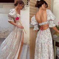 Gambar korean summer dress pantai wanita vintage flower dress beachwear bali dari SEXY8 Official Store Jakarta undefined 1 Tokopedia