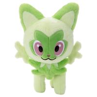 Gambar ORIGINAL Takara Tomy Pokemon Plush Sprigatito Violet Scarlet Starter dari Irene Toys & Hobbies undefined 1 Tokopedia