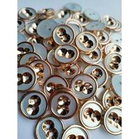 Gambar kancing baju motif mata emas list gold diameter 11 mm isi 100 pcs - 21 MM dari Thai Hin Store undefined 2 Tokopedia
