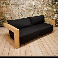 Gambar bangku sofa 2 seater kayu jati perhutani grade A3 dari Tigaputrafurniture undefined 1 Tokopedia