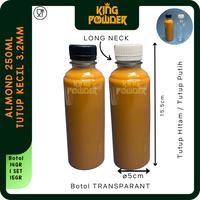 Gambar Botol Plastik PET 250 ml / Botol Almond 250ml / Botol Minuman Plastik - Hitam, Shortneck dari King Powder ID undefined 2 Tokopedia