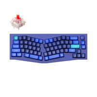 Keychron Q8 | Q-8 QMK Alice Layout Knob Version Fully Assembled RGB Mechanical Gaming Keyboard - Carbon Black, Red Switch - foto 3