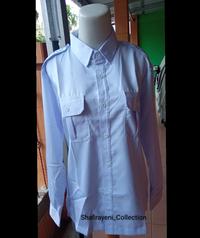 Gambar Baju Pemda Putih Polos Wanita Lengan Panjang / Baju Dinas Putih ASN - Bordiran Nama, S dari Baju Dinas Shafirayeni undefined 2 Tokopedia