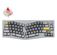 Keychron Q8 | Q-8 QMK Alice Layout Knob Version Fully Assembled RGB Mechanical Gaming Keyboard - Carbon Black, Red Switch - foto 4