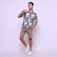 Gambar Kemeja pria motif bunga tropical Paradiso terbaru - Abu-abu, XL dari MILOSE OFFICIAL undefined 2 Tokopedia
