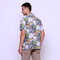 Gambar Kemeja pria motif bunga tropical Paradiso terbaru - Abu-abu, XL dari MILOSE OFFICIAL undefined 3 Tokopedia