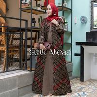 Gambar Terbaru Gamis Couple Keluarga Bahagia Motif Songket Merah - Gamis Mama, M dari RR SHOP99 undefined 2 Tokopedia