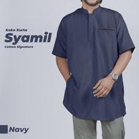 Gambar Baju Kemko Kemeja Koko Pria Lengan Pendek Model Syamil Original - MAROON, M dari Gudang Salman undefined 3 Tokopedia