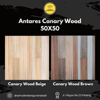 Gambar Keramik lantai 50 x 50 Antares canary wood beige motif kayu dari SAMUDERA BANGUNAN ABADI undefined 2 Tokopedia