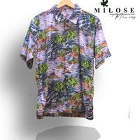 Gambar Kemeja pria motif bunga tropical Paradiso terbaru - Abu-abu, XL dari MILOSE OFFICIAL undefined 5 Tokopedia