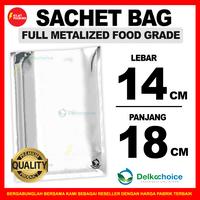 Gambar PLASTIK SACHET SASET ALUMUNIUM FOIL KEMASAN KOPI / SNACK DELKO 14x18 dari kilat packing undefined 1 Tokopedia