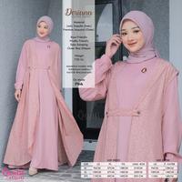 Gambar Deriana Outer Dress / Baju Gamis Plus Cardigan By Quail dari QUAIL HIJAB COLLECTION undefined 3 Tokopedia