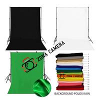 Gambar Kain Background Foto Polos Hitam Putih Hijau Green screen Backdrop Ijo - Putih dari zona camera undefined 1 Tokopedia