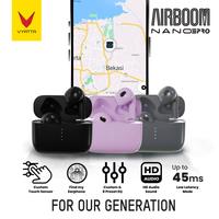 Gambar VYATTA AIRBOOM NANO PRO TWS BLUETOOTH HEADSET EARPHONE EQ CUSTOM - Graphite, Black 2.4A dari VYATTA BOGOR undefined 1 Tokopedia