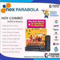 Gambar Receiver STB Nex Parabola COMBO Antena UHF Dvbt2 Set Top Box Digital - Kuning, RCA dari Cahaya Mas Solo undefined 1 Tokopedia