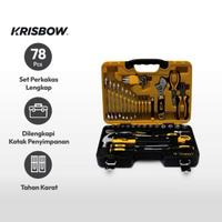 Gambar Krisbow set perkakas tool kit handtools tool mekanik 78 pcs - Hitam dari DS Store Tokopedia undefined 1 Tokopedia