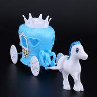 Gambar KERETA KUDA PRINCESS/ HIASAN KUE TEMA PRINCESS / KERETA CINDERELLA DLL - Biru dari Crystall Puding dan Cake undefined 3 Tokopedia