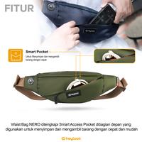 Gambar TAS SELEMPANG PRIA WAIST BAG NERO SLING BAG COWOK DISTRO - FULL BLACK dari HEYLOOK PROJECT undefined 5 Tokopedia